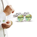 Stock Round Photoart Cuff Link